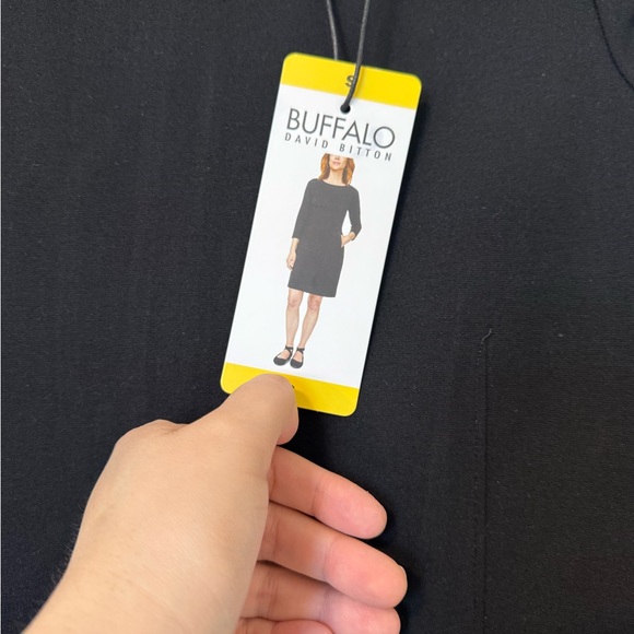 Buffalo David Bitton Black Midi Sheath Dress - Picture 4 of 4